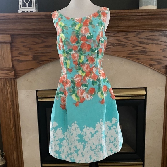 Donna‎ Ricco Sleeveless Floral Dress Sz. 8 - Picture 1 of 14